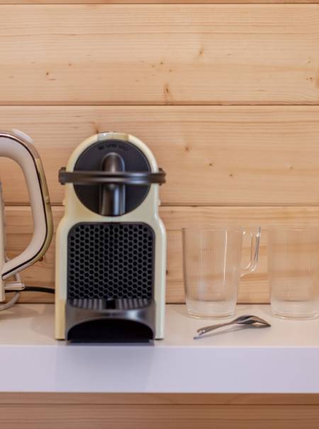 Espace bouilloire et cafetière - Lodge 1 - Les Lodges d'Opale