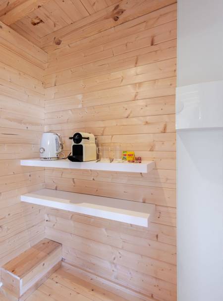Espace bouilloire et cafetière - Lodge 11- Les Lodges d'Opale