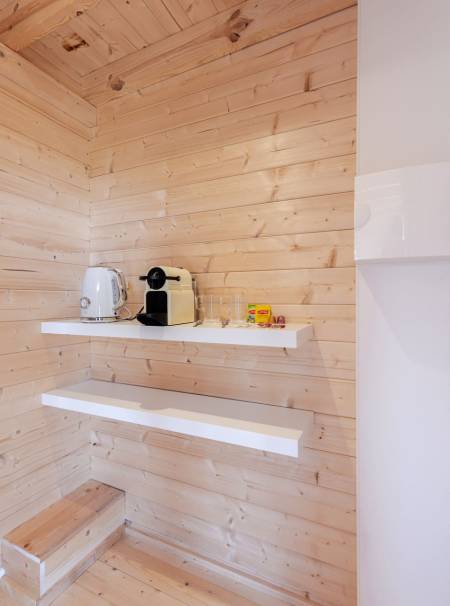 Espace bouilloire et cafetière - Lodge 2 - Les Lodges d'Opale