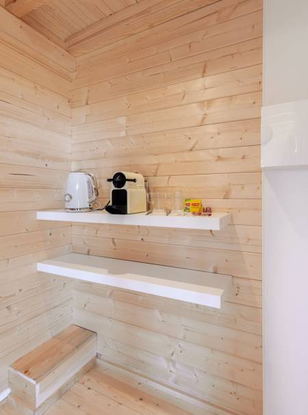 Espace bouilloire et cafetière - Lodge 4 - Les Lodges d'Opale