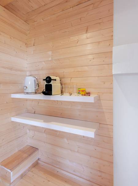 Espace bouilloire et cafetière - Lodge 8 - Les Lodges d'Opale