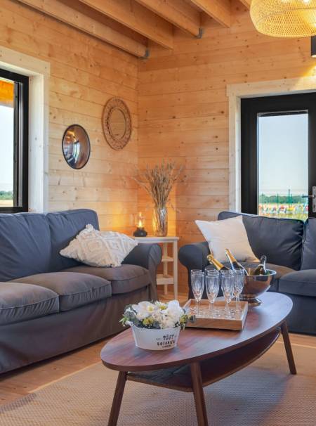 Salon - Grand gîte - Les Lodges d'Opale